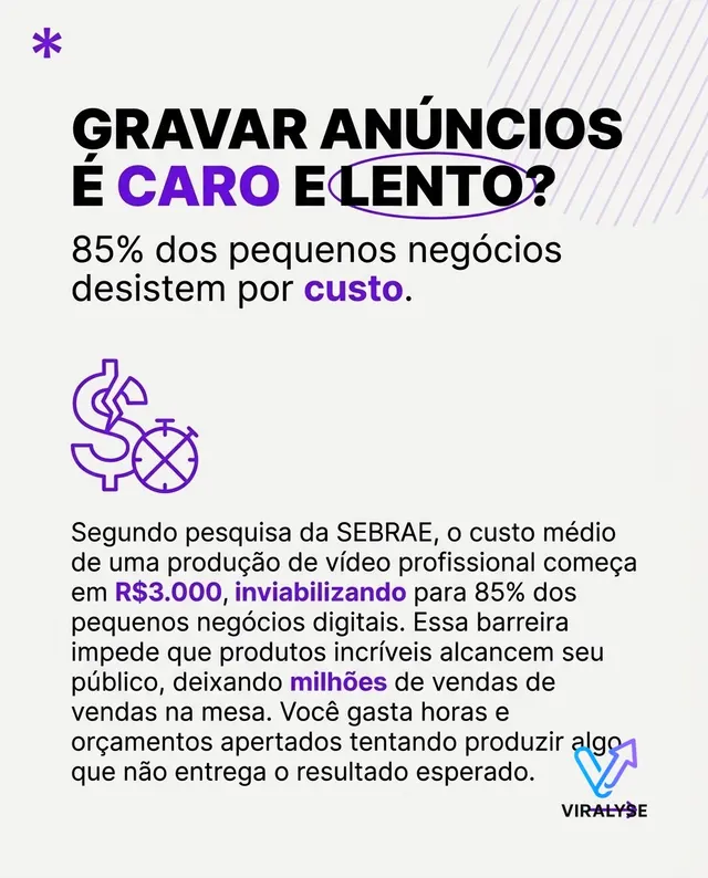 Carousel slide about video ads generated by Viralyse (2/4)